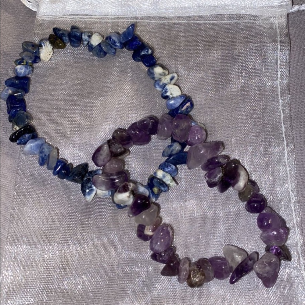 crystal chip bracelets
